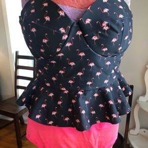 Two piece peplum tankini by Albion Fit